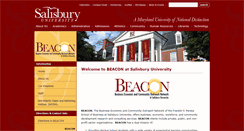Desktop Screenshot of beacon.salisbury.edu