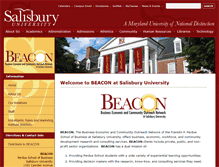 Tablet Screenshot of beacon.salisbury.edu